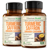 Vimerson Health Saffron Supplements — emballage élégant pour la routine quotidienne.
