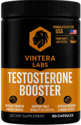 VINTERA LABS Booster de testostérone – bouteille prête à l’emploi et énergie potentielle.