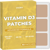 VIORY D3 Patches – emballage clair et pratique pour démarrer une routine naturelle.