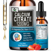 Vita letuo bouteille de gouttes calcium citrate D3, concentration élevée pour les os