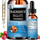 Gouttes de magnésium malate Vita Letuo dans une bouteille pratique à doser.