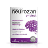 Vitabiotics Neurozan: bouteille avec étiquette et logo, soutien potentiel de la fonction cognitive.