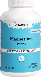 Vitacost Magnésium bouteille versement: soutien potentiel à la santé cardiovasculaire.