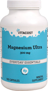 Vitacost Magnesium Ultra – bouteille, pratique pour l’apport quotidien en magnésium.