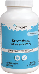 Vitacost Strontium – bouteille de gélules végétariennes 680 mg potentiel soutien des os