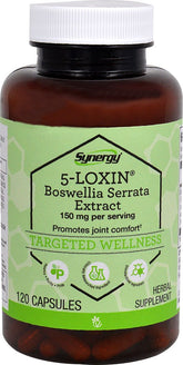 Vitacost Synergy 5-Loxin AKBA Boswellia Extrait: bouteille, soutien potentiellement articulations