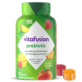 Vitafusion Gommes Probiotiques dans une bouteille de 70 unités.