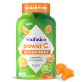 Vitafusion Power C sans sucre – bouteille 90 gommes pour le quotidien.