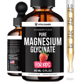 Vitaguard Kids – flacon de gouttes magnésium pour enfants, dosage pratique.