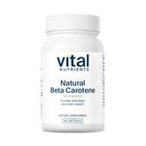 Vital Nutrients beta carotene : bouteille versant, soutien potentiel à la vision et à la vue