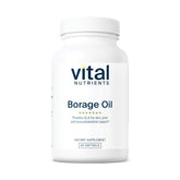 Vital Nutrients Borage Oil 1000mg : bouteille montrant la dose élevée pour la peau