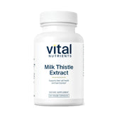 Vital Nutrients Extrait de chardon-Marie – bouteille de 60 capsules pour soutenir les fonctions hépatiques.