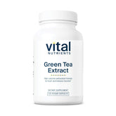 Vital Nutrients Extrait de thé vert – bouteille sur étagère, présentation du produit et bénéfice antioxydant.