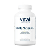 Vital Nutrients Multi-Nutrients: bouteille de capsules facile à prendre au quotidien.
