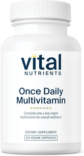 Emballage Vital Nutrients Once Daily, présentation compacte et pratique pour le quotidien.