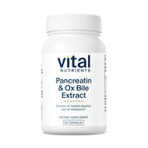 Vital Nutrients Pancrétine et Bile Ox - flacon pratique pour digestion après repas