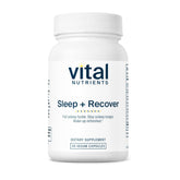 Vital Nutrients Sleep + Recover – bouteille montrant l'emballage, soutien potentiel du repos nocturne.