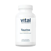 Vital Nutrients Taurine 1000mg, bouteille de capsules, potentiels bienfaits cardio-nerveux