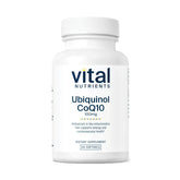 Vital Nutrients Ubiquinol CoQ10 en bouteille — soutien énergie et cœur potentiels.