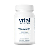 Vital Nutrients Vitamine B6 en capsules, soutien possible du système nerveux et musculaire.