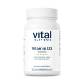 Vital Nutrients vitamine D 10000 IU — bouteille pour un apport élevé en vitamine D