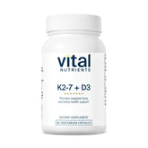 Vital Nutrients Vitamine D3 K2 en bouteille, soutien potentiel des os et muscles.