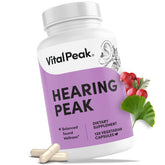 Vital Peak Hearing Peak : boîte de capsules, présentation pratique pour votre routine auditive.