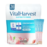 VitalHarvest sachets-électrolytes-poudre, hydratation rapide en déplacement.
