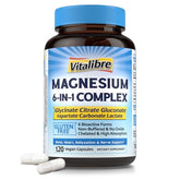 Vitalibre Magnésium 6 en 1, bouteille pratique pour un apport quotidien.