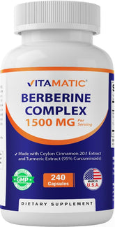 Vitamatic Berberine Cannelle en bouteille, routine pratique