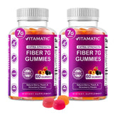 Vitamatic Prebiotic Fiber Gummies : bouteille prête à intégrer la routine quotidienne.