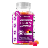 Gommes Vitamatic prébiotiques en flacon, 7 g de fibre par portion.