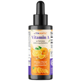 Gouttes Vitamatic Vitamine A sans sucre en bouteille, facile à intégrer dans la routine.