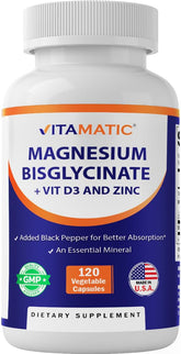 Vitamatic Magnésium – bouteille, présentation claire pour une routine sportive quotidienne.