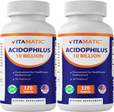 Vitamatic Acidophilus Probiotique, bouteille: soutien digestif potentiel.