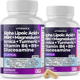 Vitamax: flacon de capsules pour le soutien nerveux lié à la sciatique
