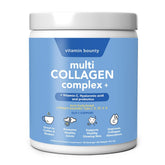 Vitamin Bounty Multi-Collagen: poudre hydrolysée prête à mélanger pour peau et articulations.