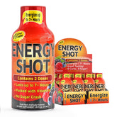 Vitamin Energy Fruit Punch Dose – bouteille montrant deux portions pour énergie soutenue.