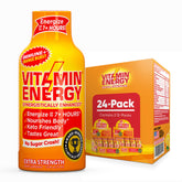 Vitamin Energy Immune+ en bouteille, énergie soutenue toute la journée.