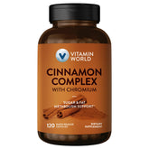 Vitamin World Cannelle Chrome – bouteille: soutien potentiel au métabolisme et énergie.