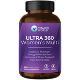 Vitamin World Ultra 360 caplets quotidiens pour femmes, soutien énergie et bien-être