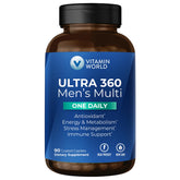 Vitamin World Ultra 360 pour hommes, bouteille prête à l’emploi et énergie potentielle.