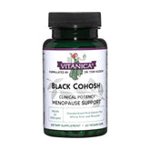 Vitanica Black Cohosh, bouteille-capsules, soutien quotidien pour la ménopause.
