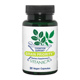 Brain Priority de Vitanica avec citicoline pour une mémoire et concentration potentielles.
