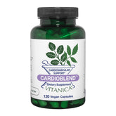 Capsules Vitanica CardioBlend dans une bouteille, soutien possible au système cardiovasculaire.