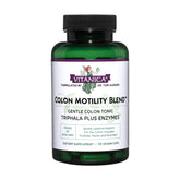 Vitanica Colon Motility Bouteille montrant le flacon, soutien doux du transit.