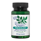 Vitanica FemEcology – bouteille de capsules, soutien de l'équilibre vaginal et intestinal.
