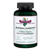 Vitanica Maternal Symmetry - capsules végétales en bouteille, soutien nutritionnel potentiel pendant et après grossesse.