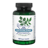 Vitanica OsteoBlend : bouteille de capsules pour le soutien potentiel de la santé osseuse.