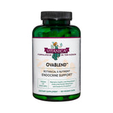 Vitanica OvaBlend en bouteille, équilibre hormonal potentiel chez la femme